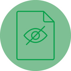 Hidden File Vector Icon Design