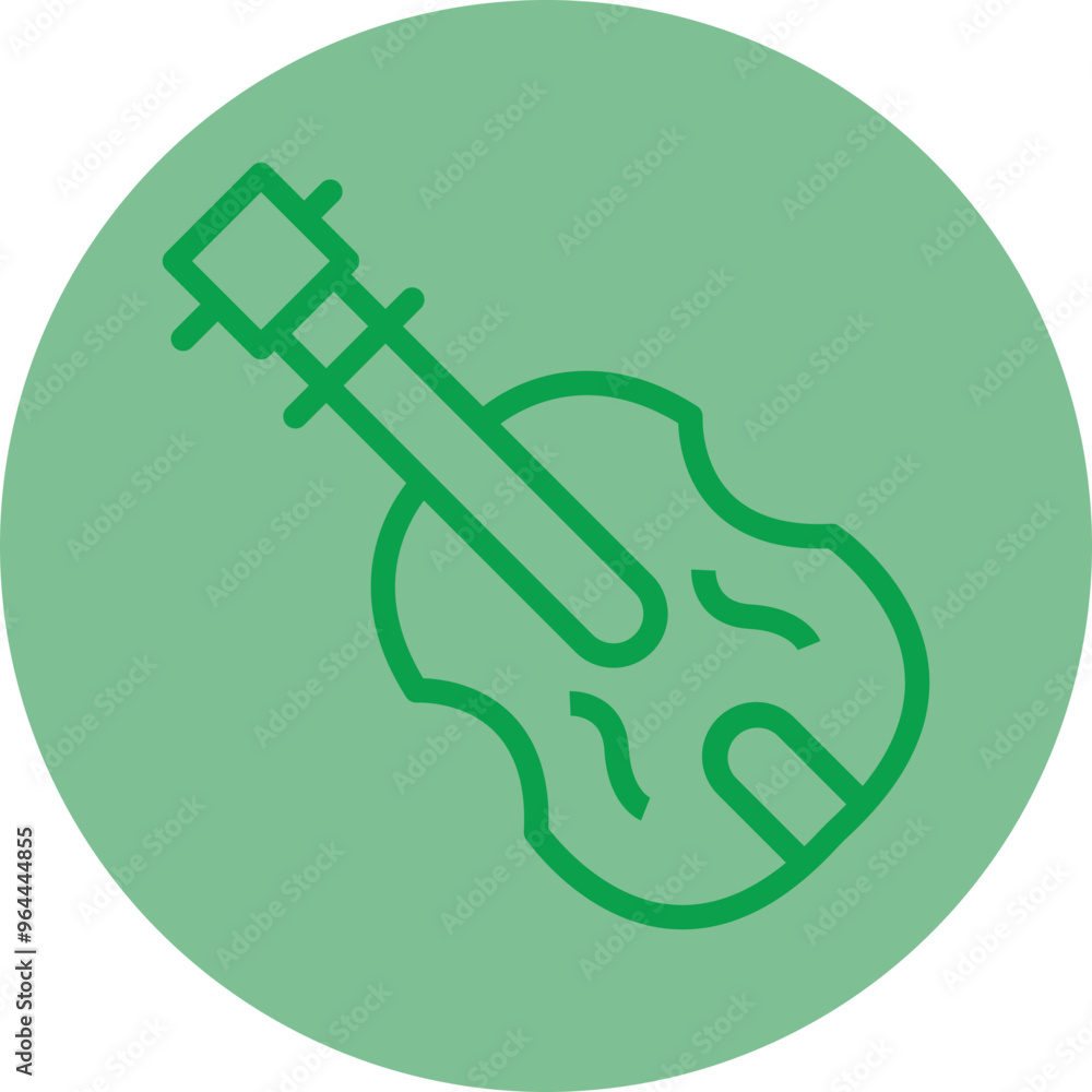 Poster Violin Vector Icon Design