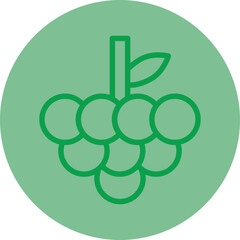 Grapes  Vector Icon Design