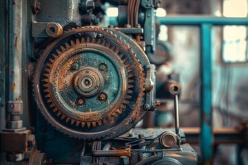 Fototapeta premium Vintage Machinery An old