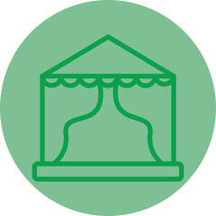 Tent Vector Icon Design