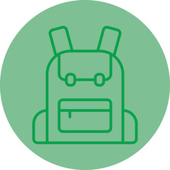 School Bag Vector Icon Design