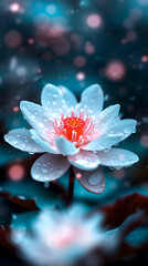 Rock Covered White Snow There Bloomin