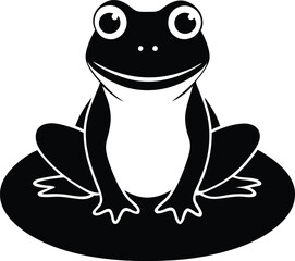 frog on a white background