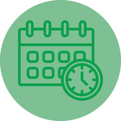 Deadline Vector Icon Design