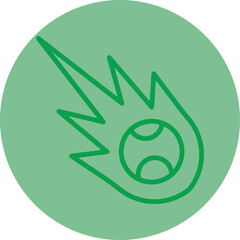 Meteor Vector Icon Design