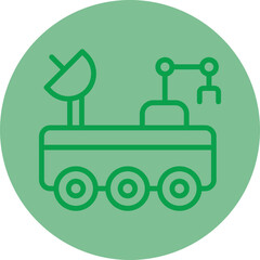 Moon Rover Vector Icon Design