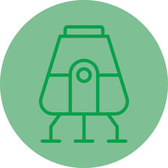 Space Capsule Vector Icon Design