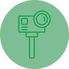 Action camera Vector Icon Design