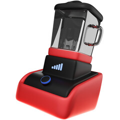 3D Blender with Pitcher and Controls - Kitchen Mixing Appliance Clipart