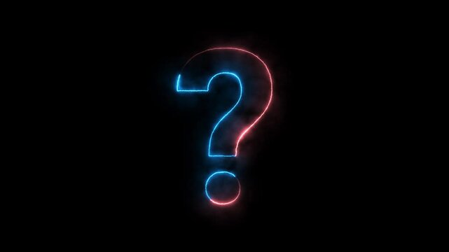Neon loop question mark