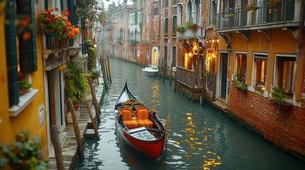 Fototapeta premium Gondola in the Venice Canal