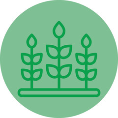 Crop Vector Icon Design