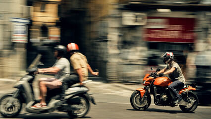 person riding a motorcycle