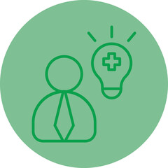 Positive Thinking Vector Icon Design