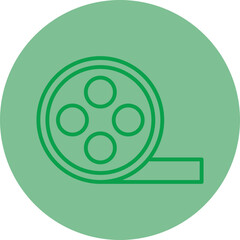 Film Reel Vector Icon Design