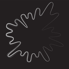 Abstract flow lines background  .Fluid wavy shape .Striped linear pattern . Music sound wave . Vector illustration