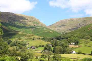 Beautiful Lake District National Park View near the village of Grasmere.