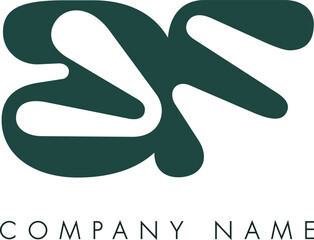 Creative Abstract Initial Letter BF Logo Design