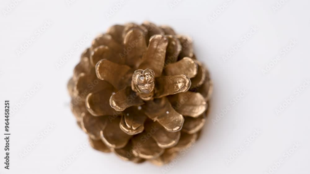 Poster golden pine cone