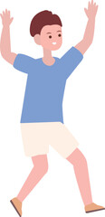 People Are Jumping With Joyful Expressions Illustration