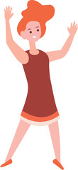 People Are Jumping With Joyful Expressions Illustration