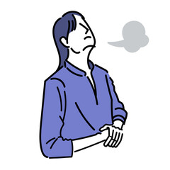 落ち込んでいる女性