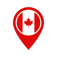 Canada flag location icon