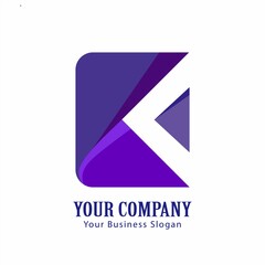K  lettering logo is simple, easy to understand and authoritative