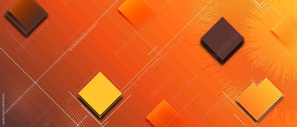 Poster abstract background featuring geometric shapes with gradients