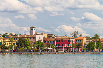 Lakefront on Bardolino village at Lake Garda, Italy