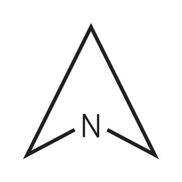 recommend clip art: Architectural north arrow and compass outline vector