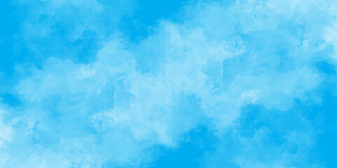 Abstract soft sky blue watercolor sky and clouds. grunge tint light blue watercolor background. Hand painted light blue background with watercolor.	