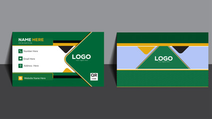 Creative and modern Futuristic business card template, Clean professional visiting card,