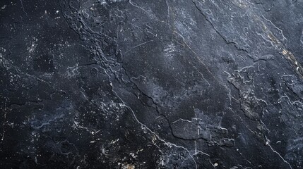Naklejka premium Black stone texture background with dark cement and grungy concrete. Gray tile, marble pattern on black wall for design.