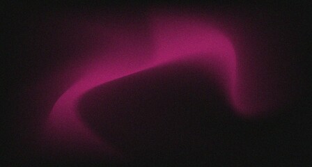 Grain Purple  Swirl on dark background neon effect style with textured noise effect. Noisy gradient background.