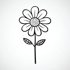 Pretty flower icon vector illustration