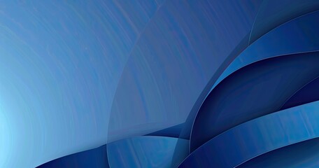 A serene abstract composition featuring smooth gradients and flowing shapes in shades of blue, evoking a sense of calm.