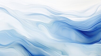 Fototapeta premium A serene abstract design featuring flowing waves in shades of blue, evoking calmness and tranquility.