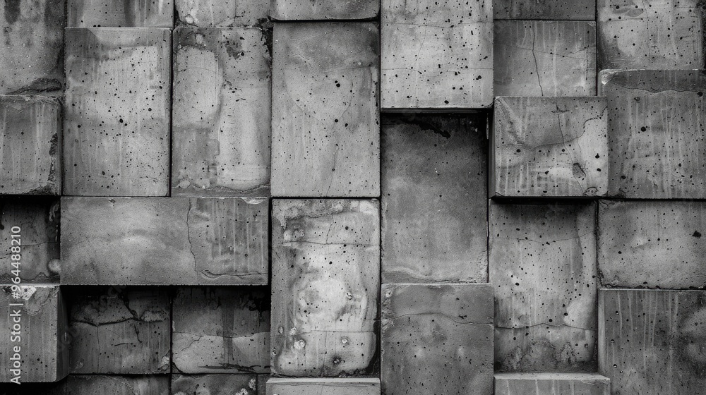 Poster Background of cement blocks