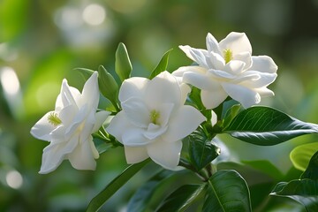 Obraz premium White blossom of cherry tree in the garden, a spring beauty of natureWhite blossom of cherry tree in the garden, a spring beauty of nature