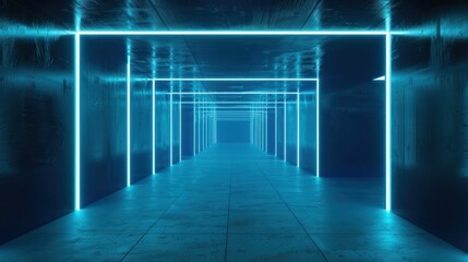 Neon Lights Tunnel