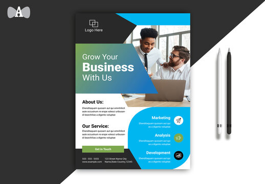 Grow Your Business With Us Flyer