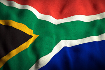 Premium-Quality Photorealistic South African Flag