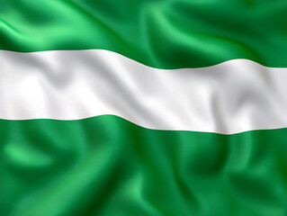 Fototapeta premium Photorealistic Nigerian Flag in Premium Quality