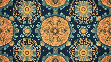 A design with a repeating pattern that covers the entire background.