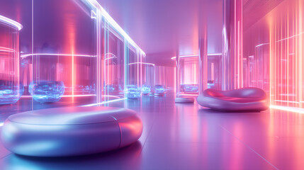 充满科技感的现代工作室