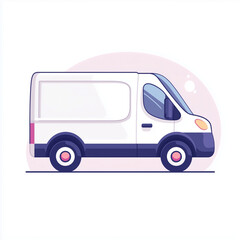 Simple van icon with a clean, rounded shape and minimal detail