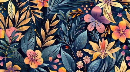 floral pattern seamless wallpaper