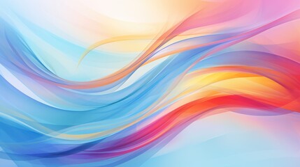 Vibrant Abstract Flowing Colorful Waves - Dynamic Gradient of Swirls